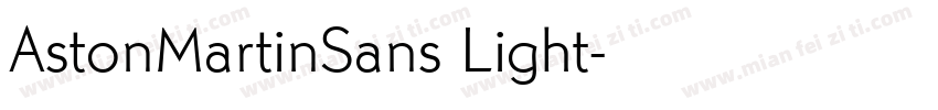 AstonMartinSans Light字体转换